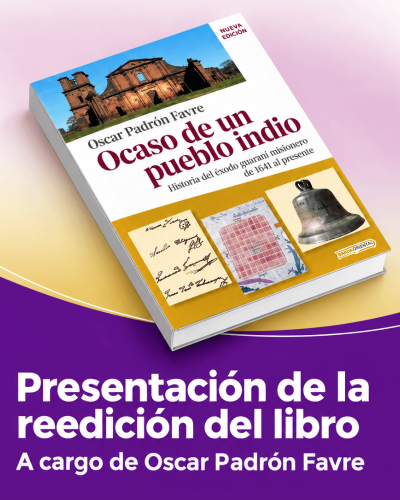 Llega a Florida el libro “Ocaso de un pueblo indio”, del Lic. Óscar Padrón Favre.