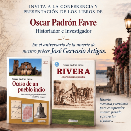 Presentación de Óscar Padrón Favre en Colonia del Sacramento 23 setiembre 2026